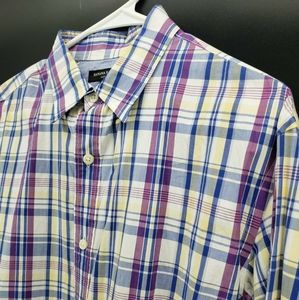 Banana Republic Soft Wash Plaid Button Down Shirt